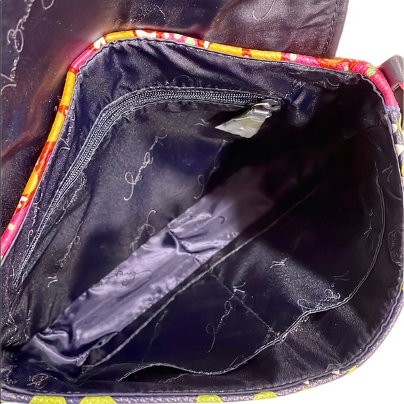 Vera Bradley BB Collection Rio Stripe Floral Flap Crossbody Bag EUC - Picture 5 of 13